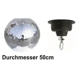 Spiegelkugel mit Drehmotor (Ø 50cm)