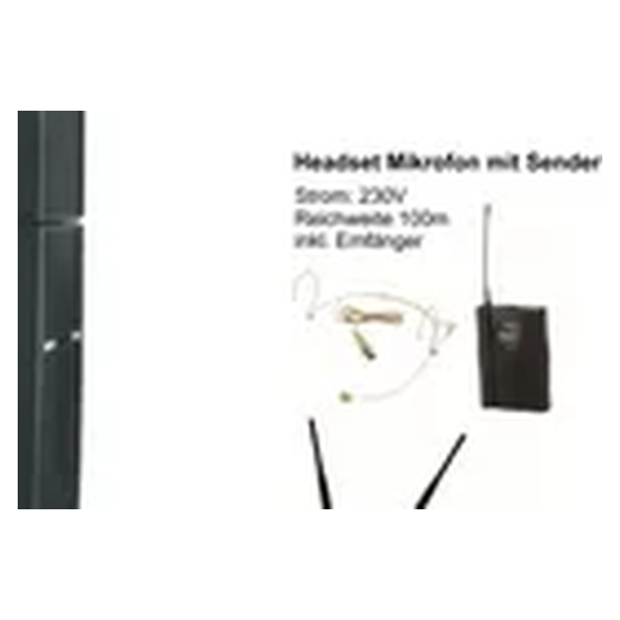 Headset-Mikrofon mit Sender
